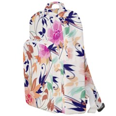 Abstract Floral Background Double Compartment Backpack by kyorashop23