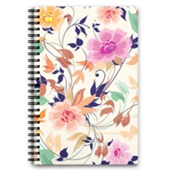Abstract Floral Background 5 5  X 8 5  Notebook by kyorashop23