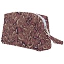 Human Spider Mutant Creatures Motif Random Pattern Wristlet Pouch Bag (Large) View2