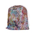 Abstract waves Drawstring Pouch (XL) View1