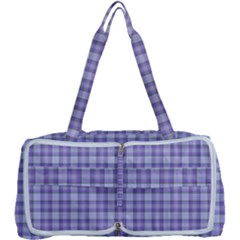 Purple Plaid Tartan 2 Multi Function Bag by dressshop