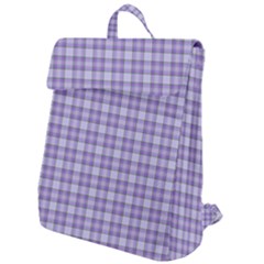 Purple Plaid Tartan 2 Flap Top Backpack by dressshop