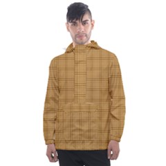 Autumn Fall Plaid Tartan 1 Men s Front Pocket Pullover Windbreaker by dressshop