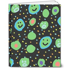 Doodle Dot Drawing 8  X 10  Hardcover Notebook by Salmanaz77