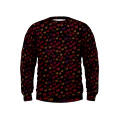 Pattern Ha Ha Ha  Abstract Black Dark Doodle Hahaha Pattern Physco Kids  Sweatshirt by Salmanaz77