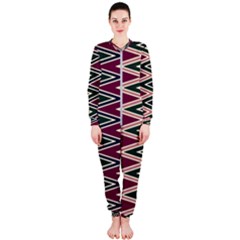 Pattern Zigzag Stripe Design Onepiece Jumpsuit (ladies) by Maspions
