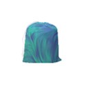 Psicodelia Zyguratti Texture Cyanturquoise Drawstring Pouch (Small) View2