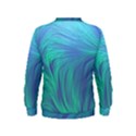 Psicodelia Zyguratti Texture Cyanturquoise Kids  Sweatshirt View2
