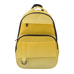 Amber Orange To Cream Yellow Linear Gradient Carry-on Travel Backpack by GradientsOmbre