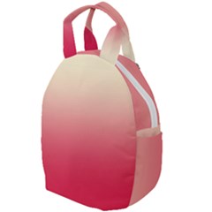 Cream Yellow To Crimson Red Linear Gradient Travel Backpack by GradientsOmbre