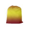 Burgundy Red To Electric Yellow Bilinear Gradient Drawstring Pouch (Large) View2