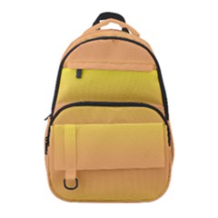 Electric Yellow To Coral Pink Bilinear Gradient Carry-on Travel Backpack by GradientsOmbre