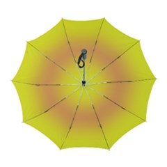 Electric Yellow To Coral Pink Bilinear Gradient Automatic Folding Umbrella With Case (large) by GradientsOmbre