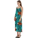 Flame Swirls Casual Spaghetti Strap Midi Dress View2