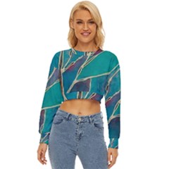 Aqua Batik, Abstract, Colorful Lightweight Long Sleeve Sweatshirt by kyorashop23