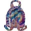 Abstract Fractal Art Swirl Pattern Travel Backpack View2