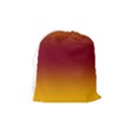 Amber Orange To Burgundy Red Bilinear Gradient Drawstring Pouch (Medium) View2
