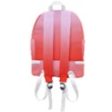 Pink Lace To Scarlet Red Linear Gradient Zip Bottom Backpack View3