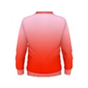 Pink Lace To Scarlet Red Linear Gradient Kids  Sweatshirt View2
