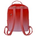 Scarlet Red To Pink Lace Linear Gradient Flap Pocket Backpack (Large) View3