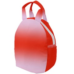 Pink Lace To Scarlet Red Bilinear Gradient Travel Backpack by GradientsOmbre
