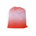 Scarlet Red To Pink Lace Bilinear Gradient Drawstring Pouch (Large) View2