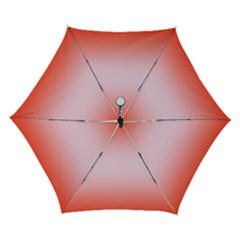 Scarlet Red To Pink Lace Bilinear Gradient Automatic Folding Umbrella With Case (small) by GradientsOmbre