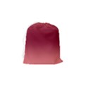 Coral Pink To Burgundy Red Bilinear Gradient Drawstring Pouch (Small) View2