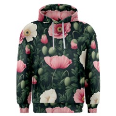 Poppy Flower Plant Petals Bloom Men s Overhead Hoodie by Grandong