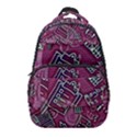 Abstract Art Pattern Design Background Carry-on Travel Backpack View1