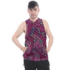 Abstract Art Pattern Design Background Men s Sleeveless Hoodie by Grandong