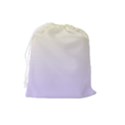 Cream Yellow To Pale Violet Linear Gradient Drawstring Pouch (Large) View2