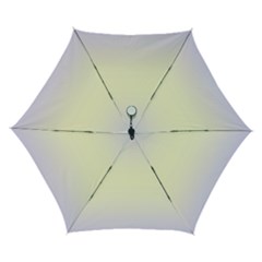 Pale Violet To Cream Yellow Bilinear Gradient Automatic Folding Umbrella With Case (small) by GradientsOmbre