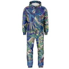 Blue Blend Hooded Jumpsuit (men) by kaleidomarblingart