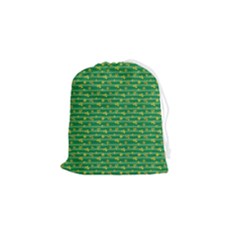 Golden Leaves Drawstring Pouch (small) by designsbymallika