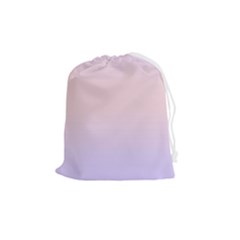 Pale Violet To Pale Pink Bilinear Gradient Drawstring Pouch (medium) by GradientsOmbre