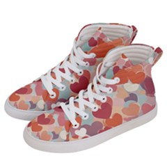 Valentines Day Hearts Romance Love Women s Hi-top Skate Sneakers by Posterlux