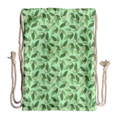 Leaves Pattern Texture Seamless Drawstring Bag (large) by Hannah976
