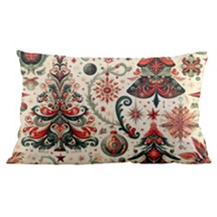 Christmas Tree Snow 16 x24  Lumbar Throw Cushion Case (two Sides) by Bedest