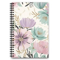 Flowers Pattern Floral 5 5  X 8 5  Notebook by Sabxi