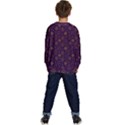 Moon Stars Pattern Kids  Crewneck Sweatshirt View4