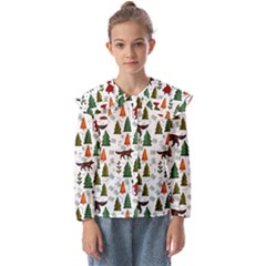 Little Red Riding Hood Seamless Kids  Peter Pan Collar Blouse by Sabxi