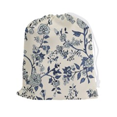 Blue Vintage Background Drawstring Pouch (2xl) by kyorashop23