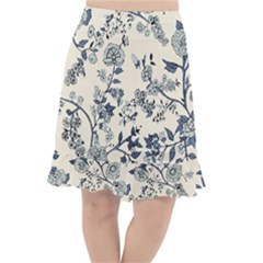 Blue Vintage Background Fishtail Chiffon Skirt by kyorashop23