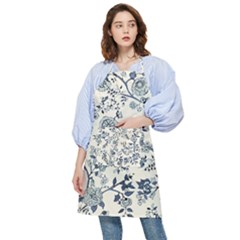 Blue Vintage Background Pocket Apron by kyorashop23