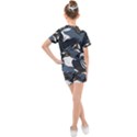 Blue Winter Camouflage, Military Camouflage Kids  Mesh T-Shirt and Shorts Set View2