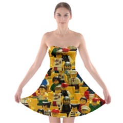 Lego People, Games Strapless Bra Top Dress by kyorashop23