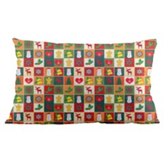 Template Christmas Pattern 16 x24  Lumbar Throw Cushion Case (two Sides) by Proyonanggan