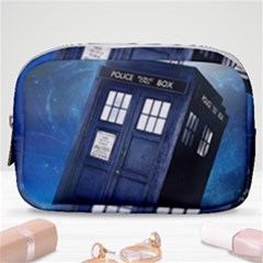 Tardis Doctor Who Space Blue Make Up Pouch (small) by Cemarart