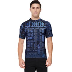 Doctor Who Tardis Men s Short Sleeve Rash Guard by Cemarart